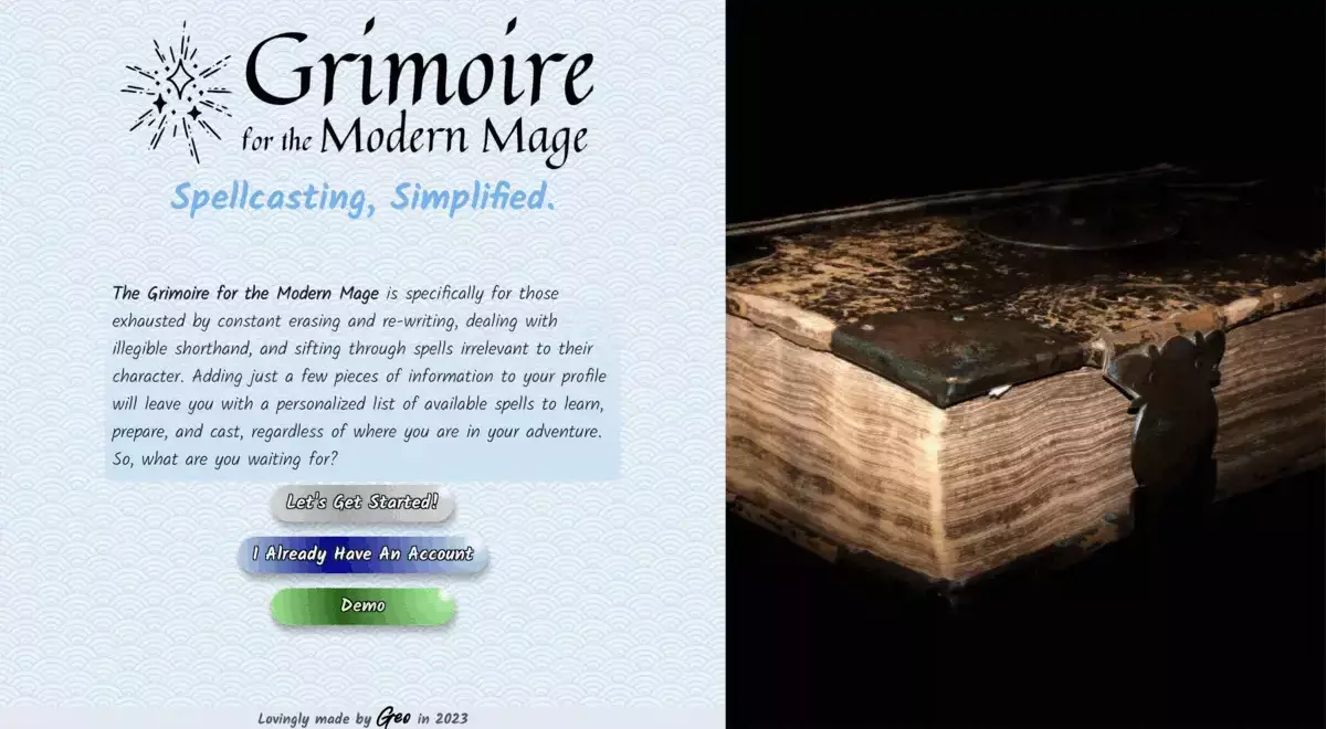 Grimoire for the Modern Mage